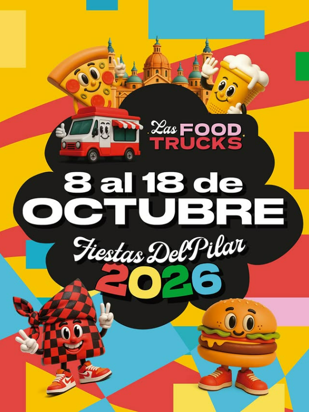 Convocatoria abierta para food trucks en las Fiestas del Pilar 2026